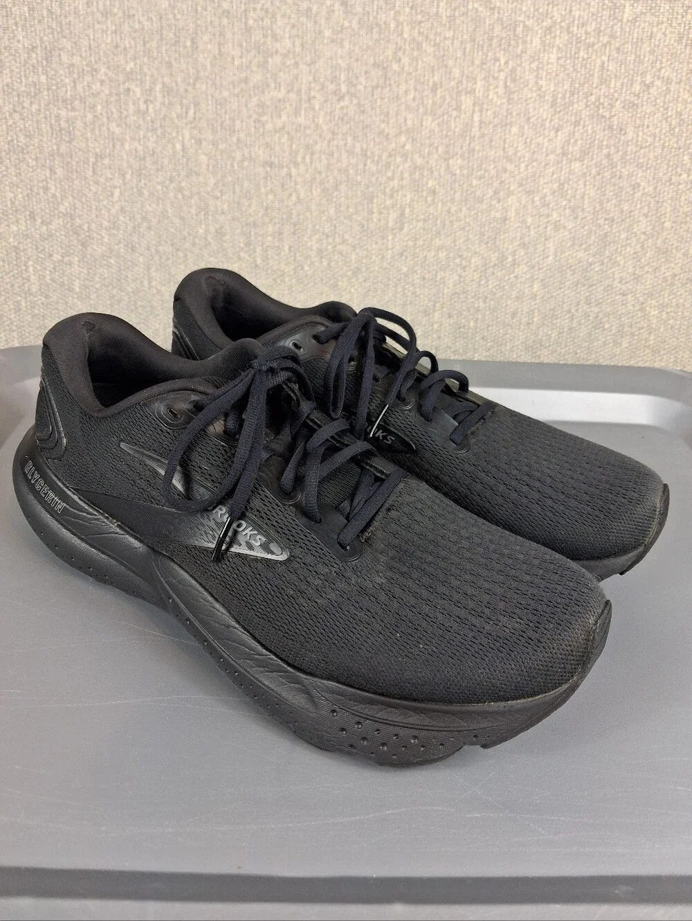 Brooks Glycerin 21 Triple Black Running Shoes Mens Size 11.5 D Medium Athletic